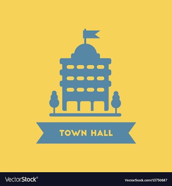 Town hall building vector image