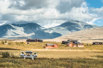 Town Next to Mountains