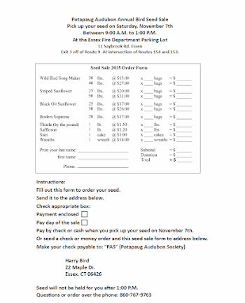 Town of Old Lyme, CT - Potapaug Audubon Annual Bird Seed Sale