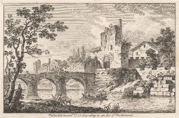 Townscape with bridge and three | Free Photo - rawpixel