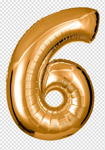 Toy balloon Gold Green Red Number, gold transparent background PNG clipart