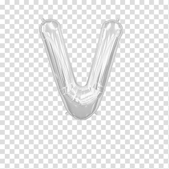 Toy balloon Gold Silver Letter, balloon transparent background PNG clipart