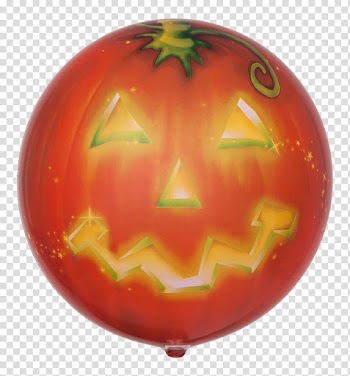 Toy balloon Halloween Jack-o'-lantern Balloon mail, balloon transparent background PNG clipart