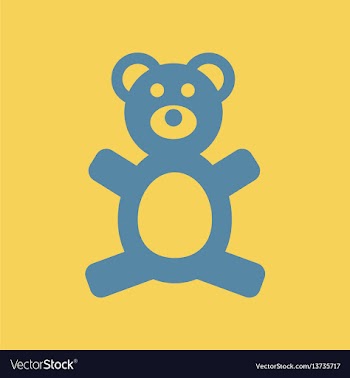 Toy bear vector image