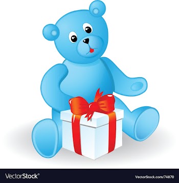 Toy bear vector image
