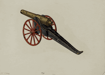 Toy Cannon (ca.1941) by Charles | Free Photo - rawpixel