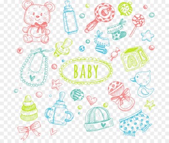 Toy Infant Drawing Clip art - Hand drawn sketch baby toys 