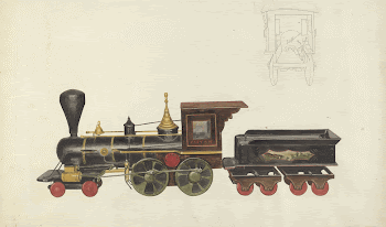 Toy Locomotive (ca.1936) by Alice | Free Photo - rawpixel