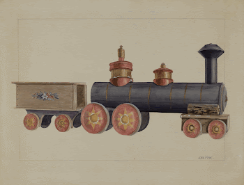 Toy Locomotive (ca.1936) by John | Free Photo - rawpixel