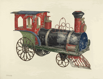 Toy Locomotive (ca.1940) by Charles | Free Photo - rawpixel