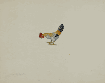 Toy Rooster (c. 1938) by Lillian | Free Photo - rawpixel