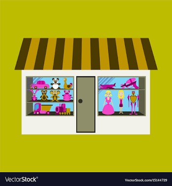 Toy shop vector image