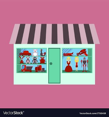Toy shop vector image