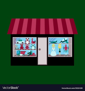 Toy shop vector image