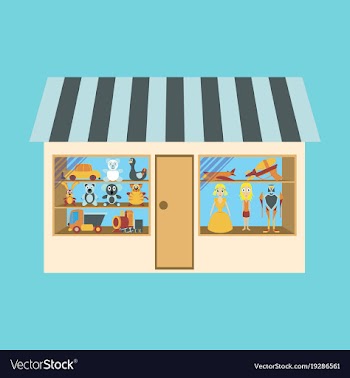 Toy shop vector image