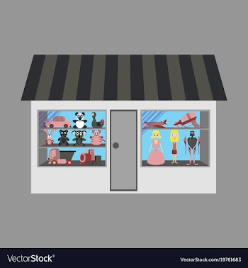 Toy shop vector image