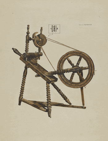 Toy Spinning Wheel (ca.1937) by Walter | Free Photo - rawpixel