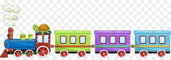 Toy train Cartoon Illustration - Colorful cartoon train 