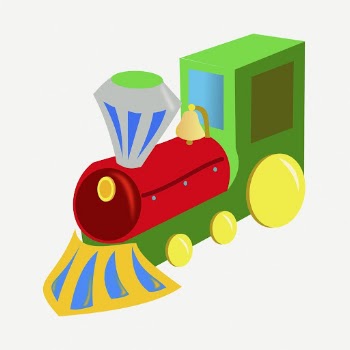 Toy train clipart, collage element | Free PSD - rawpixel