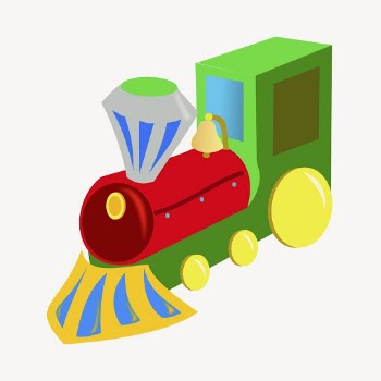 Toy train clipart, illustration vector. | Free Vector - rawpixel