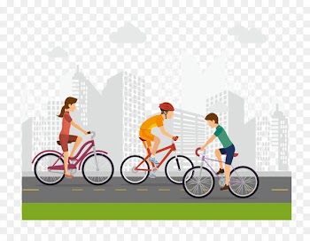 Track cycling Bicycle Board track racing - Vector city figures 