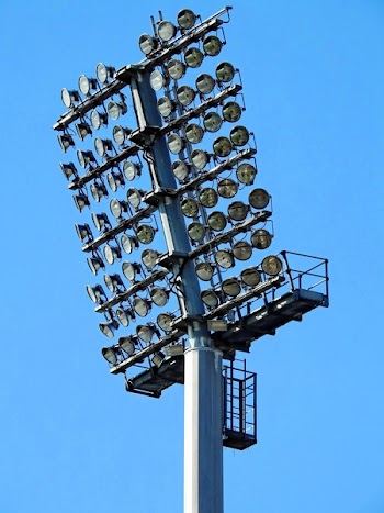 Track Lights Under Blue Sky during Daytime