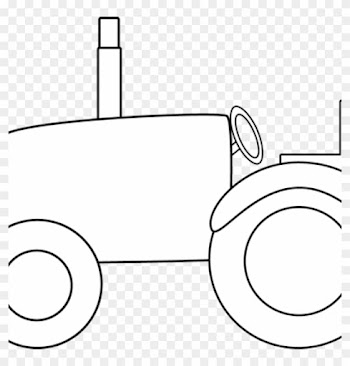 Tractor Clipart Black And White Black And White Tractor - Clip Art
