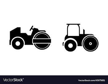 tractor isolated on white background