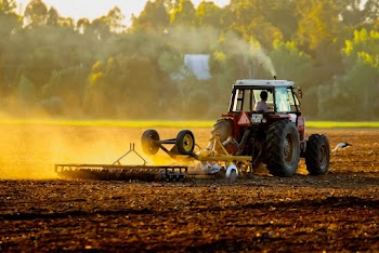 Tractor on Field
