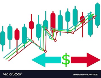 trading graph background