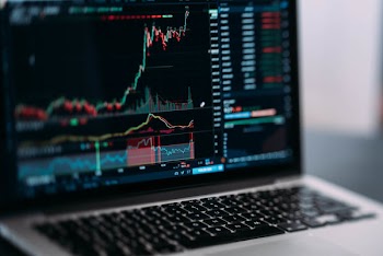 Trading Panel on Laptop
