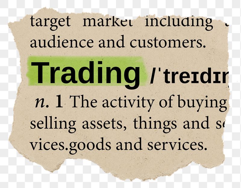 Trading png dictionary word sticker, | Free PNG - rawpixel