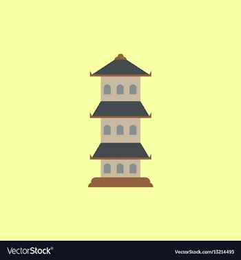 Traditional chinese house asian architecture vector image