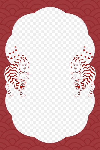 Traditional Chinese png tiger frame | Free PNG - rawpixel