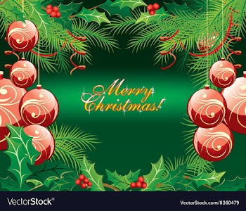 Traditional Christmas Background vector image