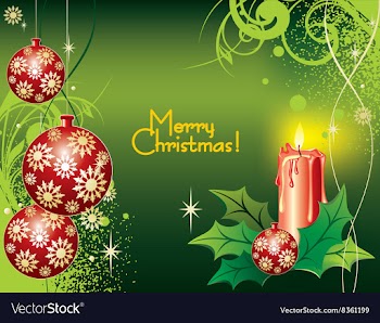 Traditional Christmas Background vector image