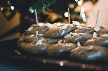 Traditional Czech christmas Vánočka 