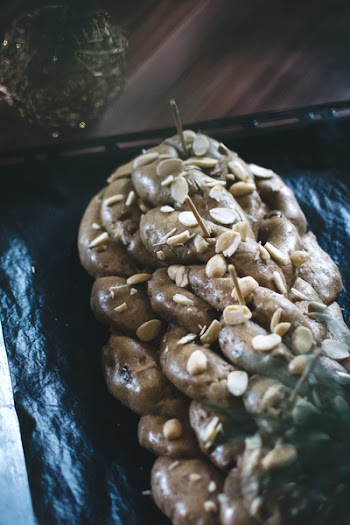 Traditional Czech christmas Vánočka 