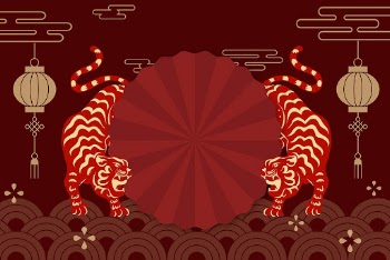 Traditional horoscope tiger background, Chinese | Free Vector - rawpixel