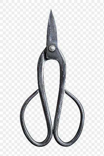 Traditional Japanese png scissor sticker, | Free PNG - rawpixel