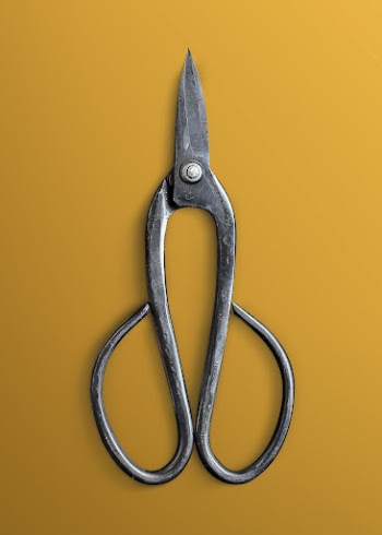 Traditional Japanese scissors sticker, Bonsai | Free PSD - rawpixel