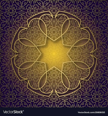  					Traditional ornamental background with round vector image														