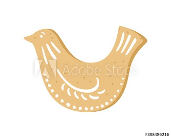 Traditional sweet baked christmas cookie