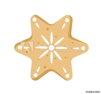Traditional sweet baked christmas cookie