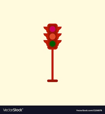 Traffic light icon vector image