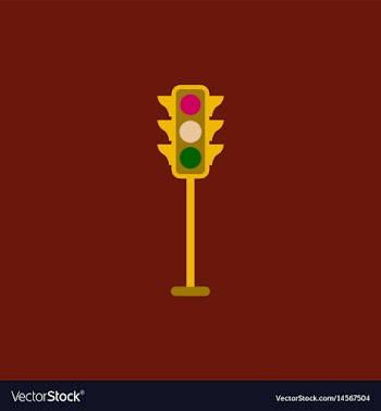 Traffic light icon vector image