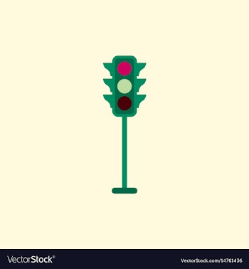 Traffic light icon vector image
