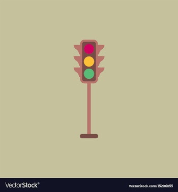 Traffic light icon vector image