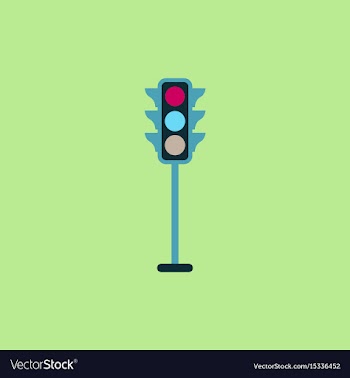 Traffic light icon vector image