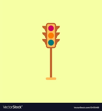 Traffic light icon vector image